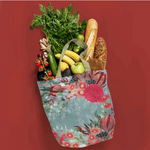 Load image into Gallery viewer, REUSABLE SHOPPING BAG FESTIVE BOUQUET
