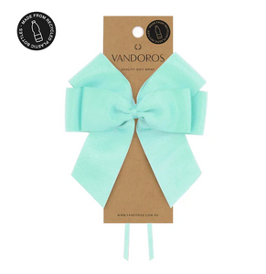 RECYCLED PET GROSGRAIN BOW - TEAL