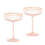 Load image into Gallery viewer, Crystal Rose Coupe Set of 2
