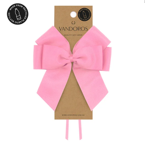 RECYCLED PET GROSGRAIN BOW - ROSE