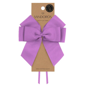 RECYCLED PET GROSGRAIN BOW - LILAC