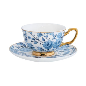 TEACUP & SAUCER CHARLOTTE BLUE