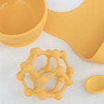 Load image into Gallery viewer, BABY SILICONE DINNER SET - MUSTARD
