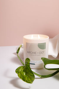ARCHIE + DOT COCONUT LIME SOY CANDLE 280G